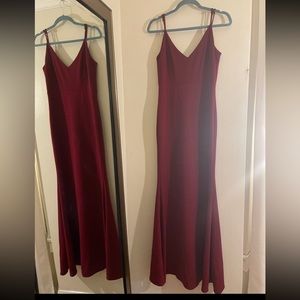 Lulus infinity wine red maxi dress size M